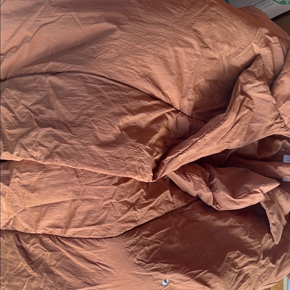 Rust Orange Puffer Jacket - Picture 4 of 5